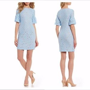 Ivanka Trump | Ruffled Bell Sleeve Lace Dress